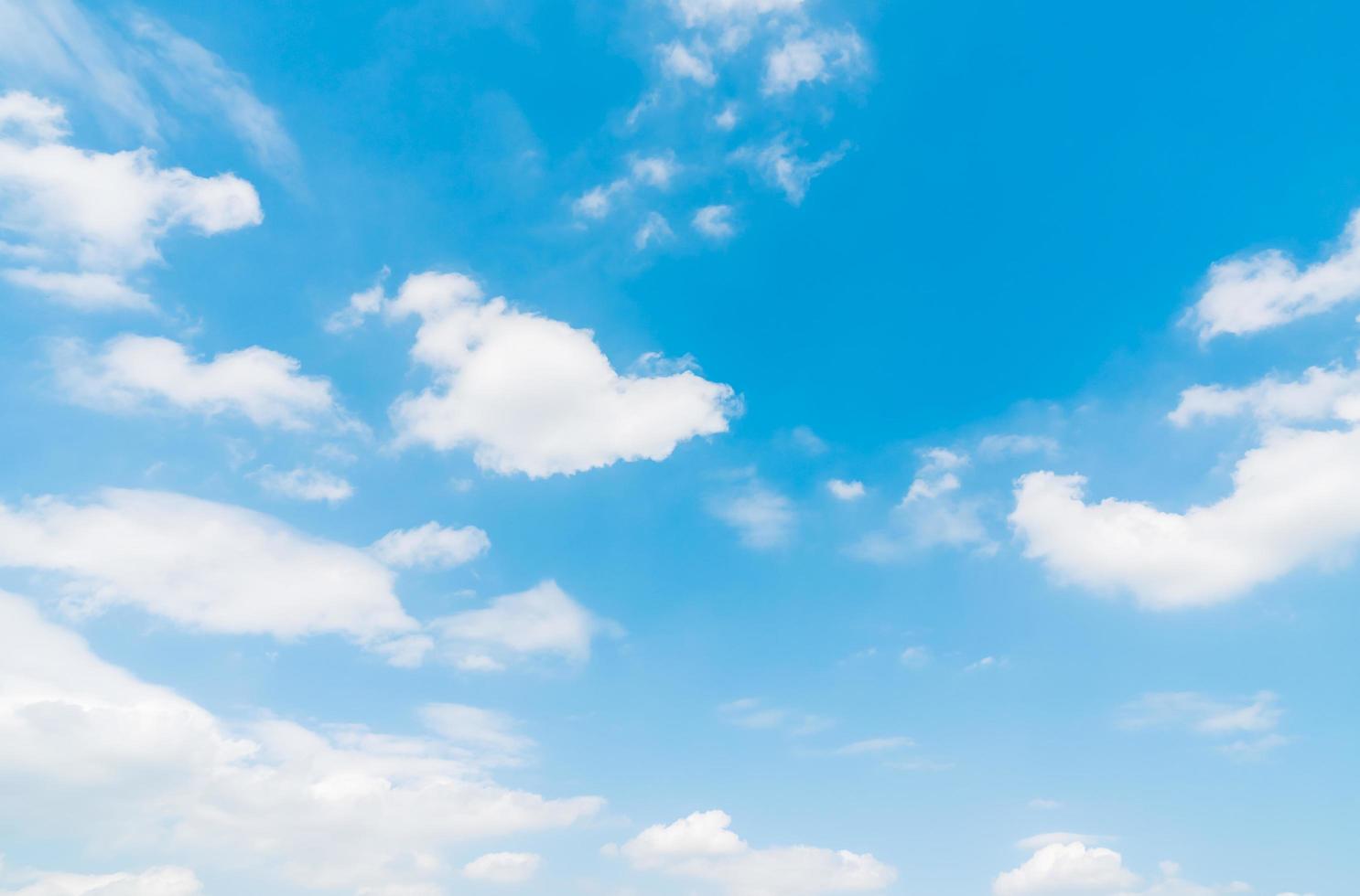 White cloud on blue sky photo