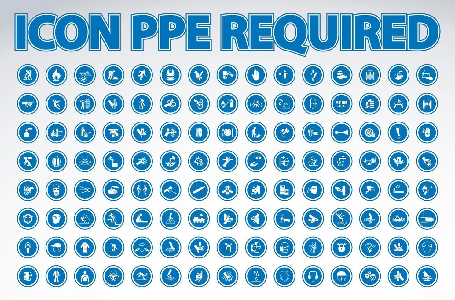 Required Personal Protective Equipment vector