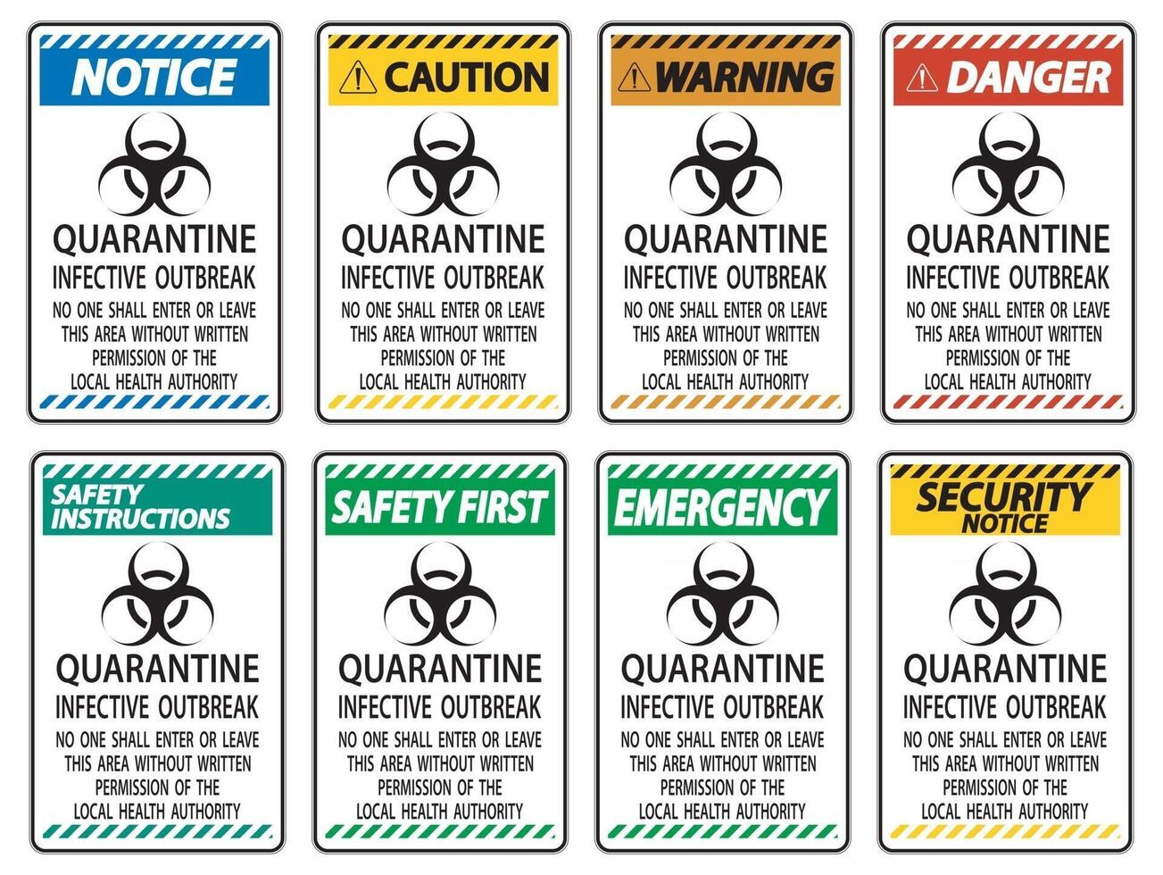 Quarantine Infective Outbreak Sign Isolate on transparent Background,Vector Illustration vector