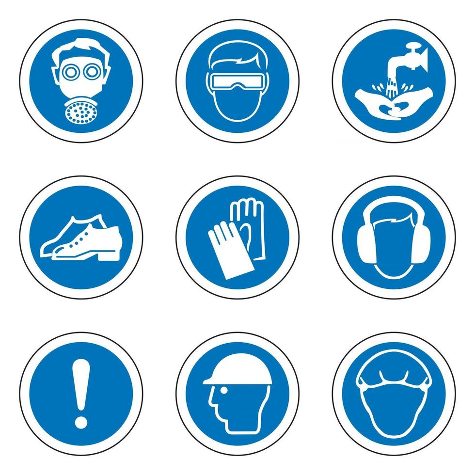 Required Personal Protective Equipment vector