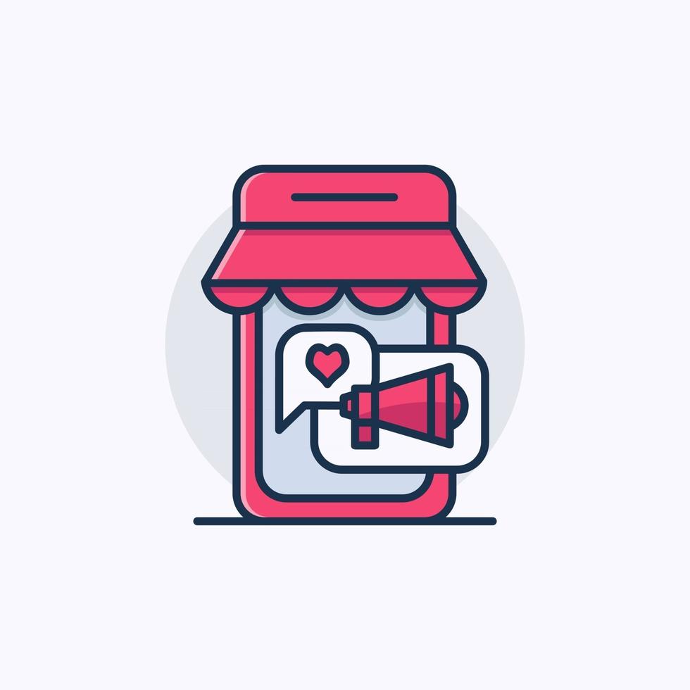Vector illustration of online store
