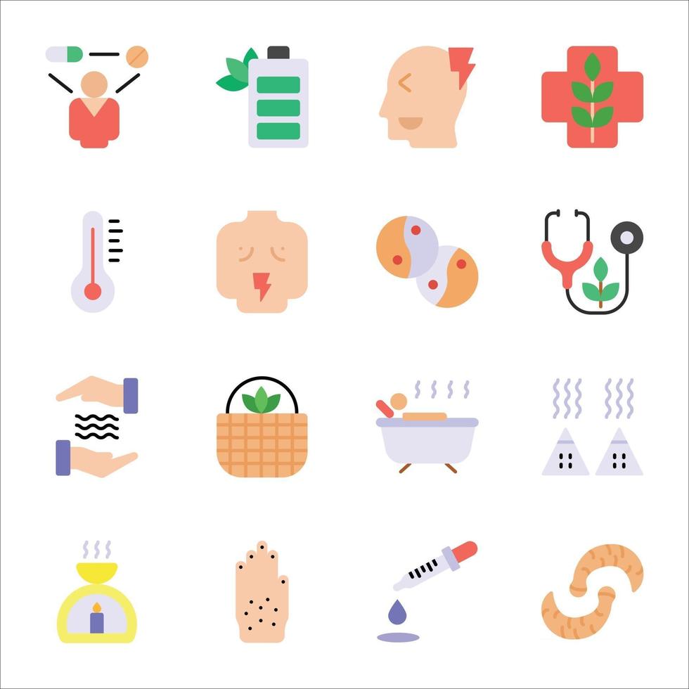 Alternative Flat icons Sets vector