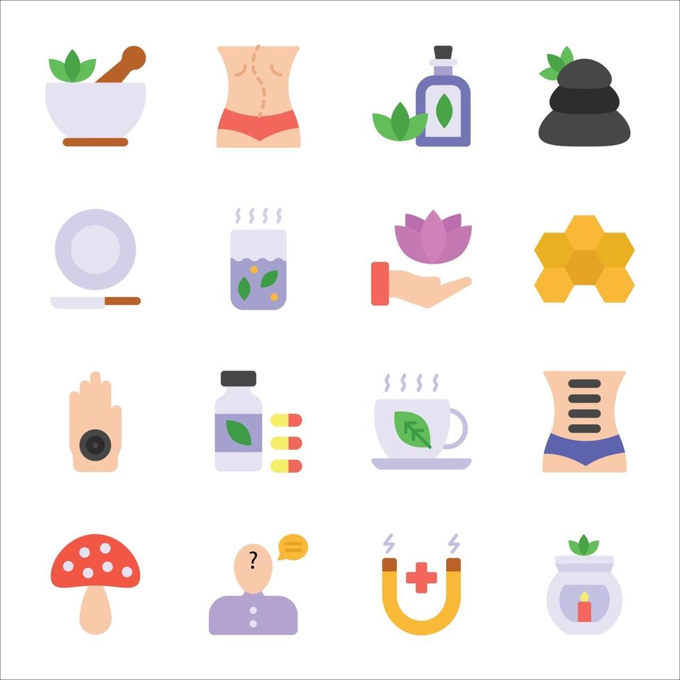 Alternative Flat icons Sets vector