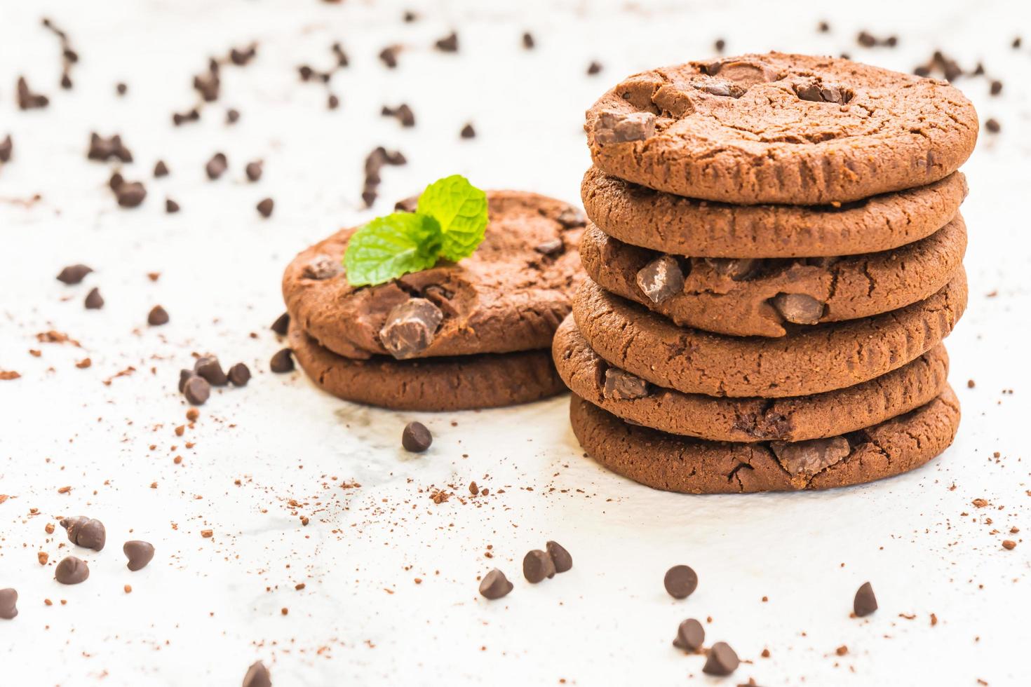 galletas con chispas de chocolate foto