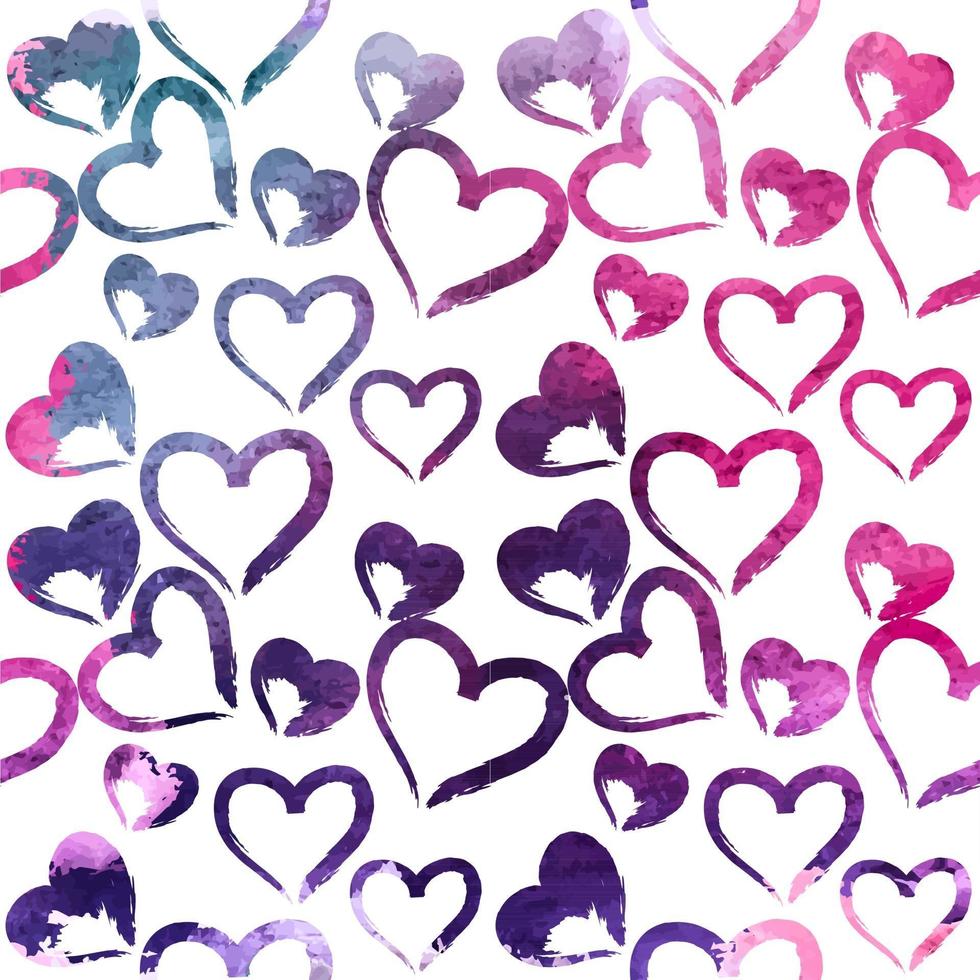 Heart Love Seamless Pattern Background Vector Illustration