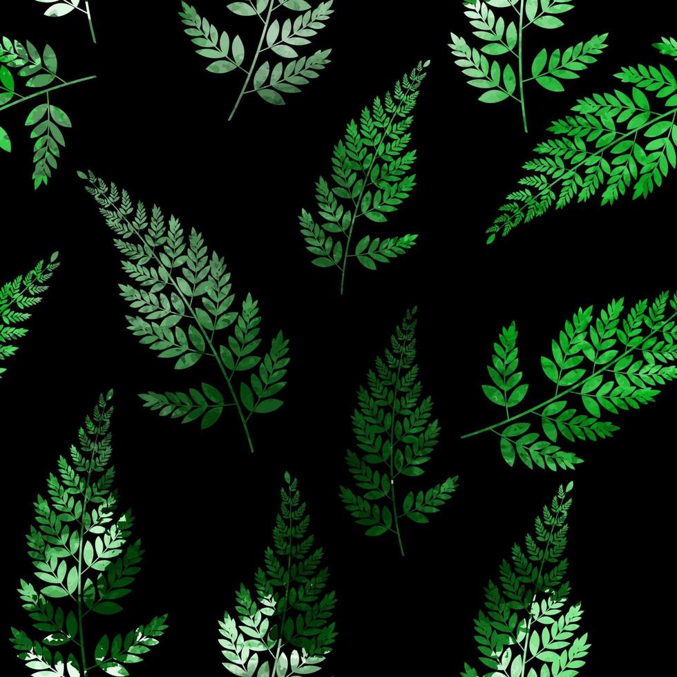 Abstract Natural Spring Seamless Pattern Background with Leaves. Vector Illustration