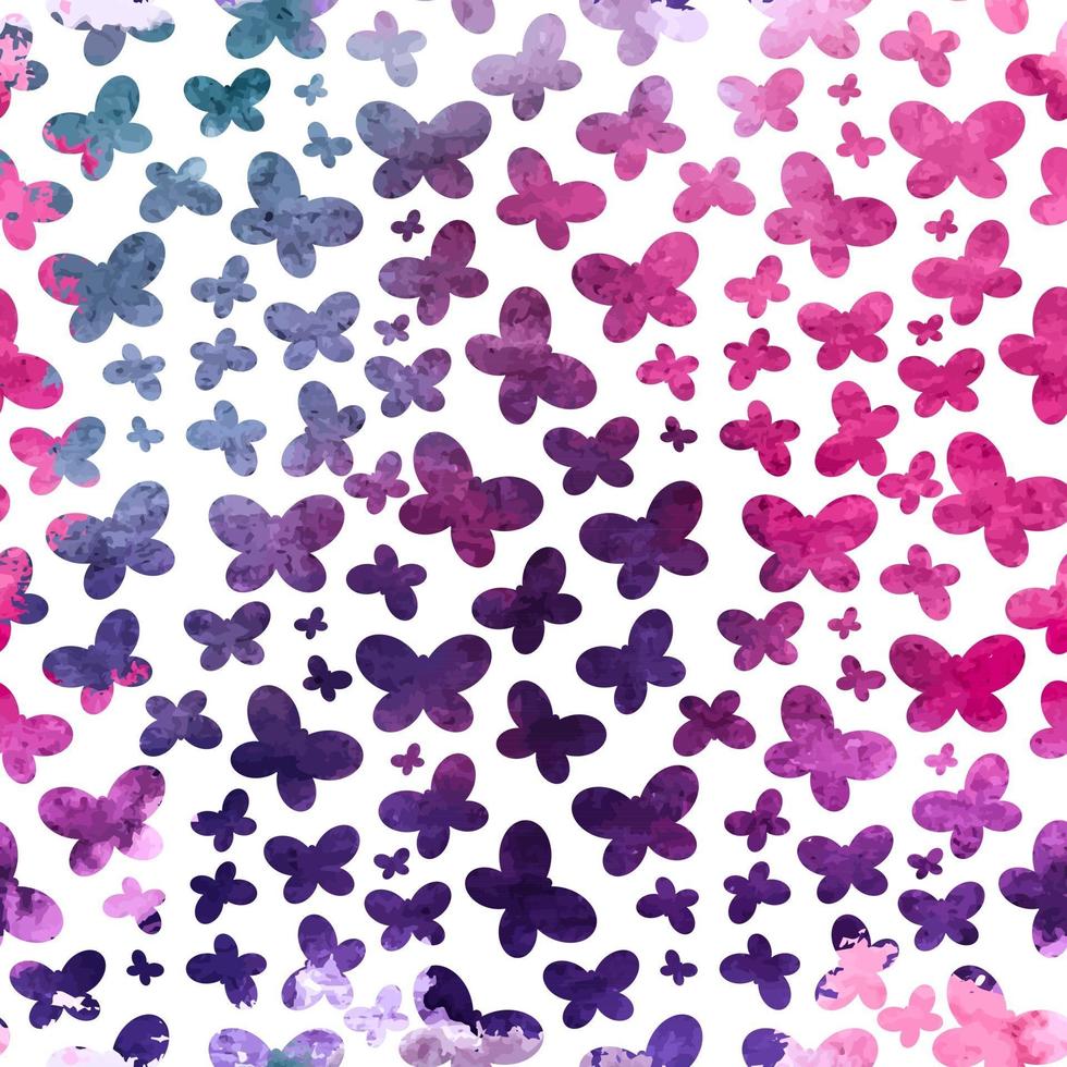 Colored Abstract Hand Painted Watercolor Background Seamless Pattern. Vector Illustration