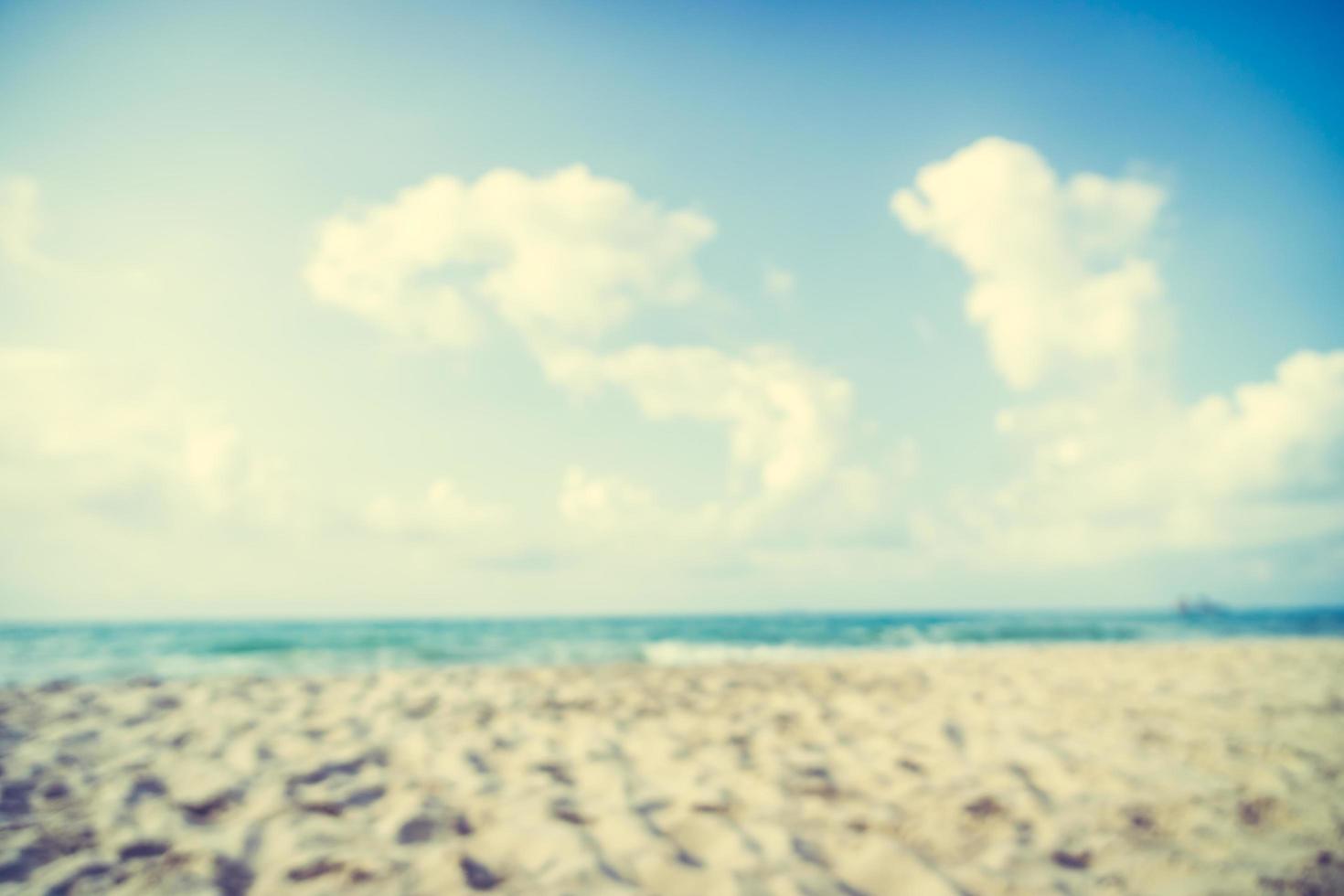 Abstract blur defocused beautiful beach and sea photo