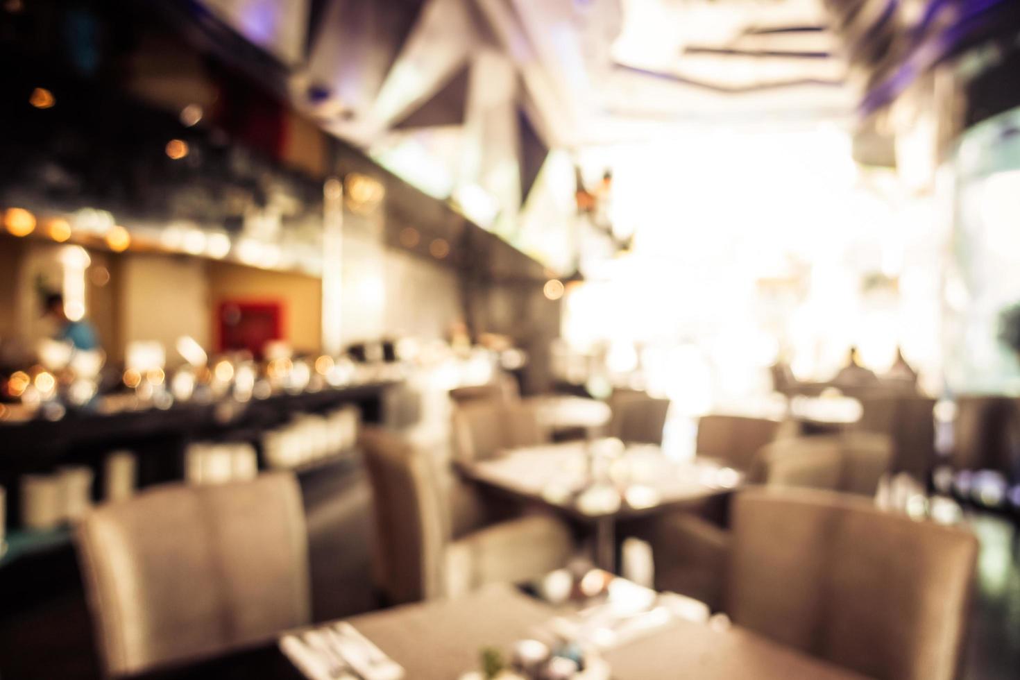 Abstract blur defocused coffee shop cafe photo