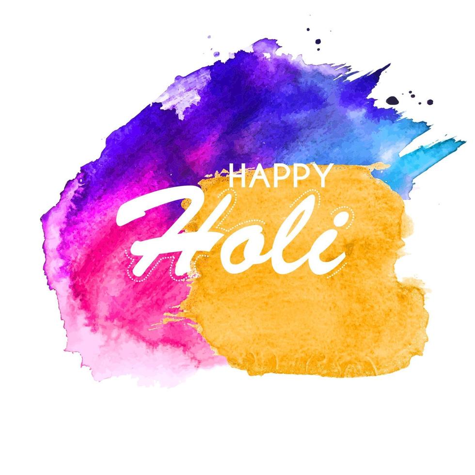 Happy Holi abstract colorful background vector