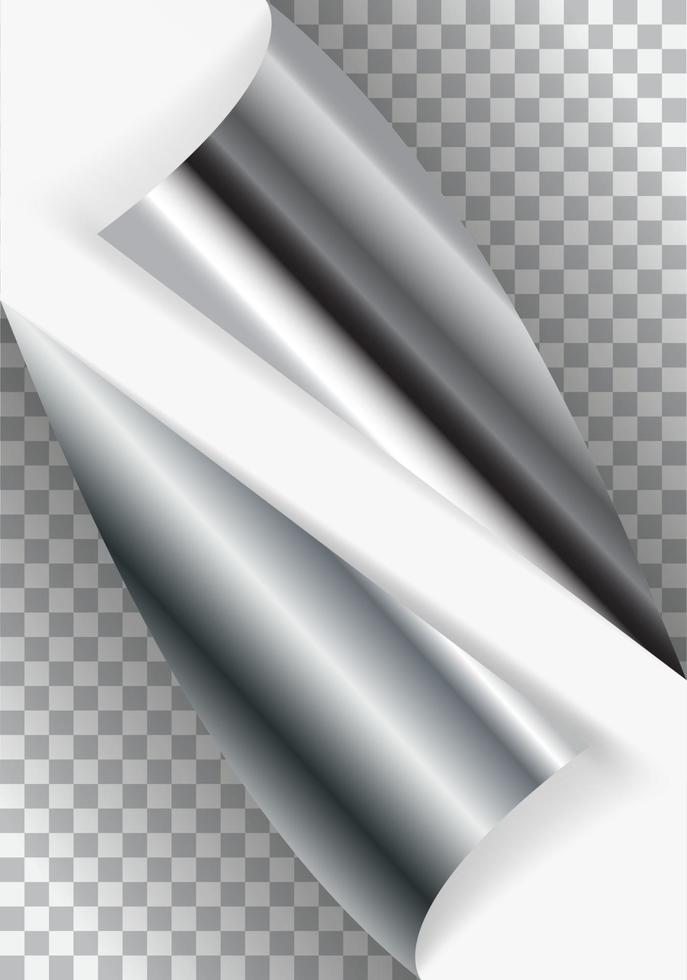Pattern of bent corner for free filling on transparent background color. Vector Illustration.