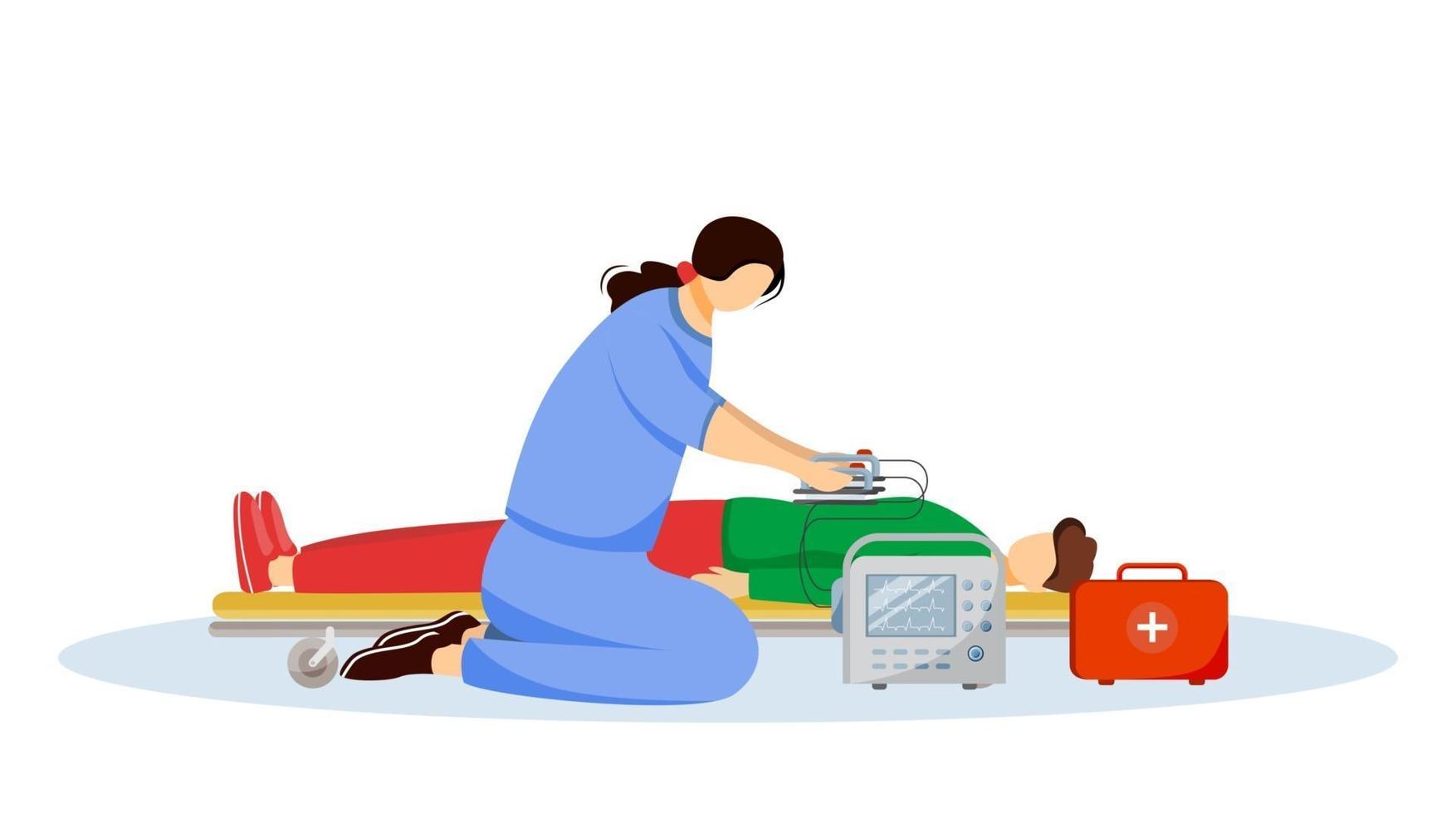 médico de urgencias dando primeros auxilios con desfibrilador ilustración plana. personajes de dibujos animados de paramédicos, médicos y pacientes heridos. reanimación, médico especialista en atención de urgencia, salvador aislado en blanco 2804527 médico de urgencias dando primeros auxilios con desfibrilador ilustración plana. personajes de dibujos animados de paramédicos, médicos y pacientes heridos. reanimación, médico especialista en atención de urgencia, salvador aislado en blanco 2804527