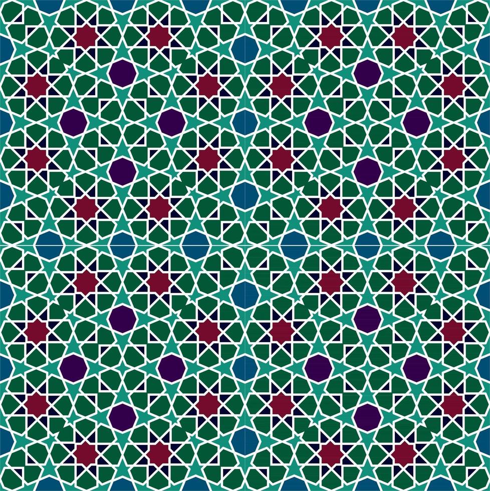 Islamic Geometric Tiles Pattern vector