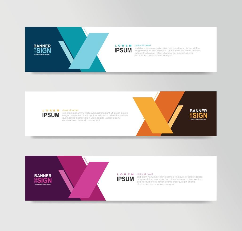 Vector Abstract Banner Design Web Template