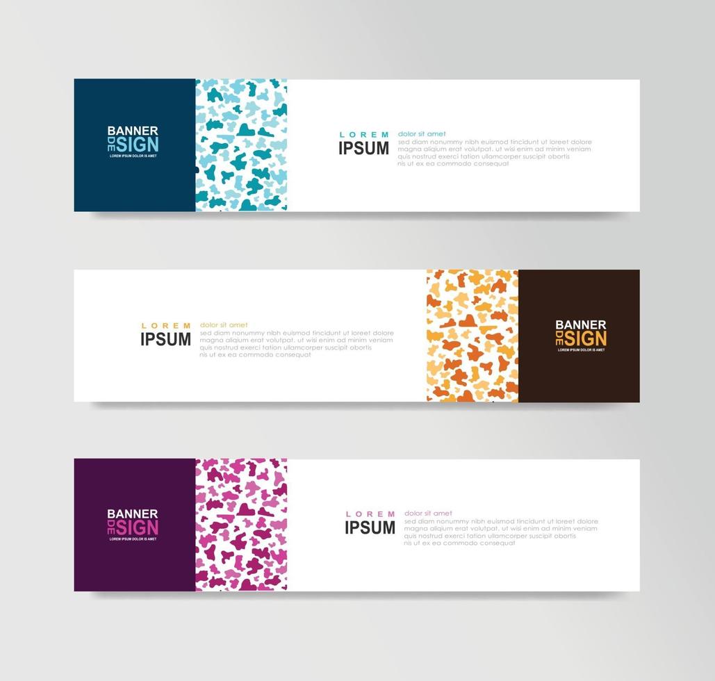 Vector Abstract Banner Design Web Template