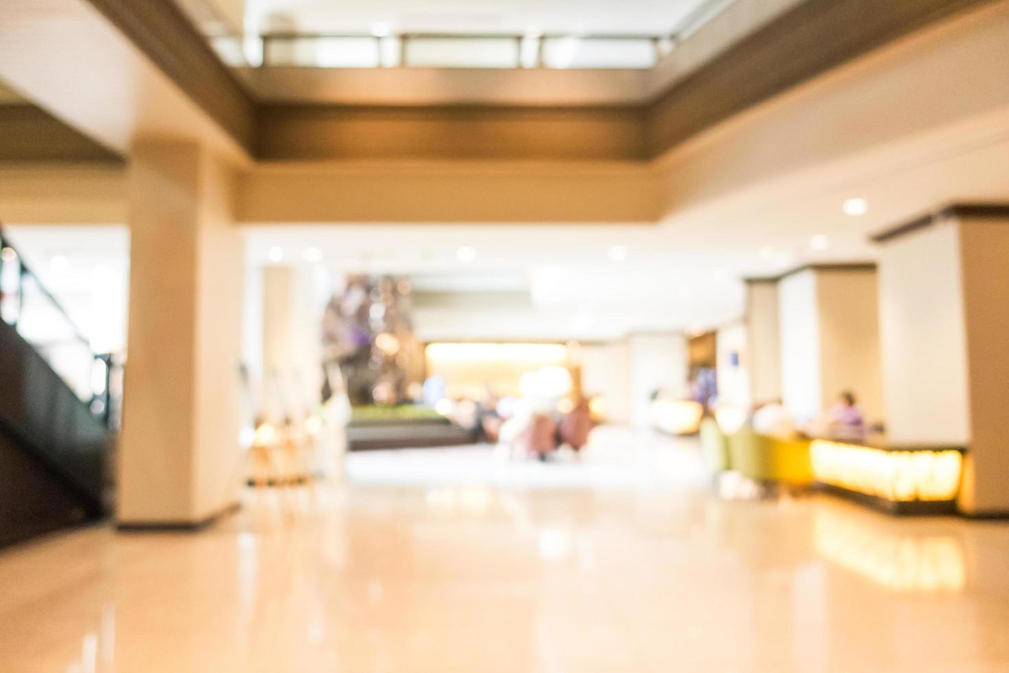 Abstract blur lobby and hotel interior photo