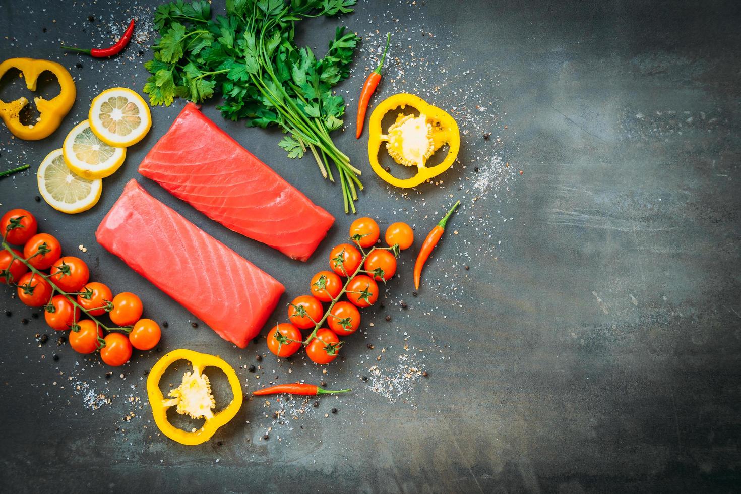 filete de atún crudo foto