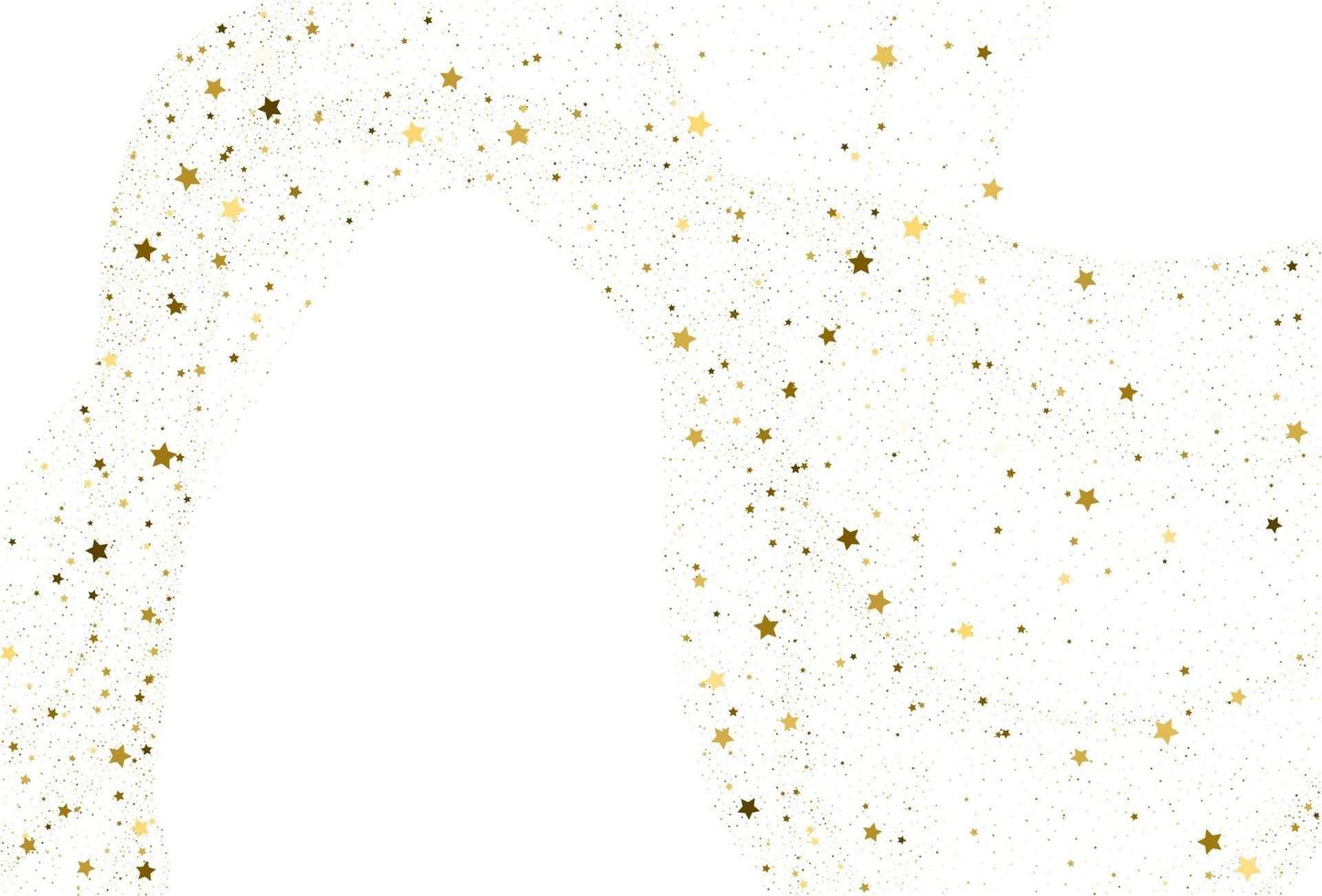Light gold glitter confetti background vector