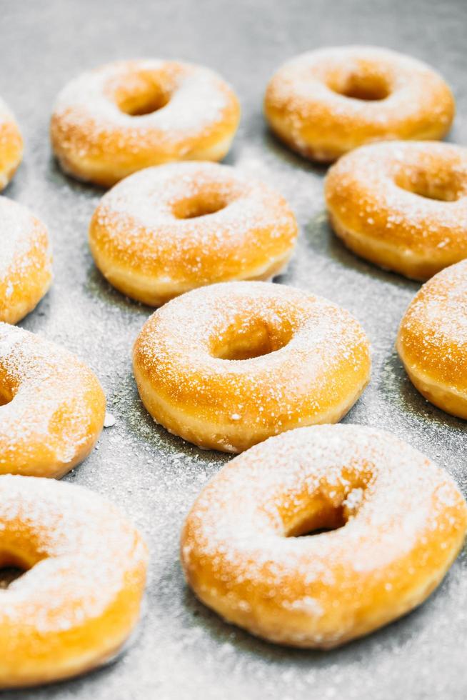 Sweet dessert with many donut photo