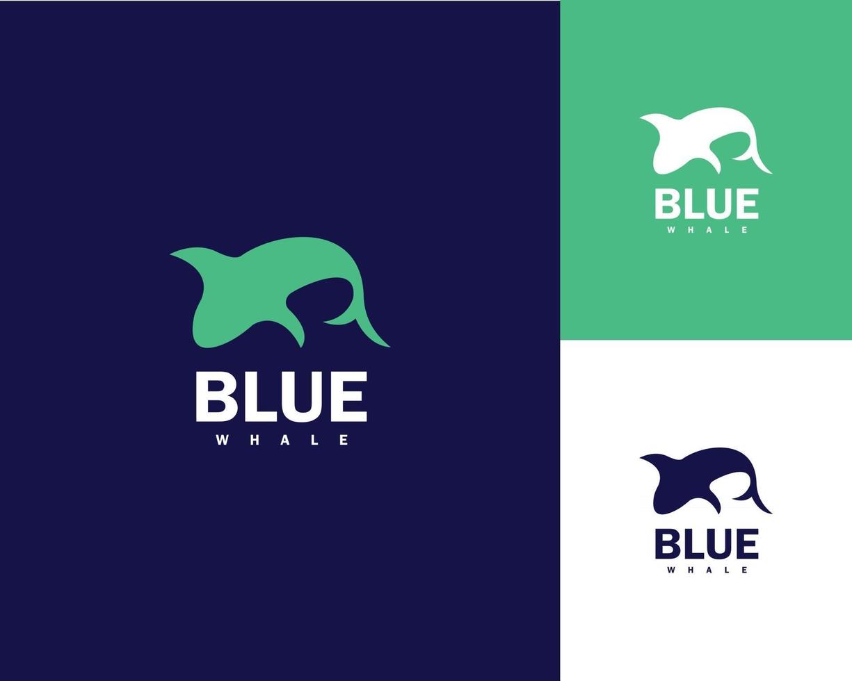 diseño de vector de logotipo de ballena azul, logotipo, diseño de logotipo, logotipo vectorial