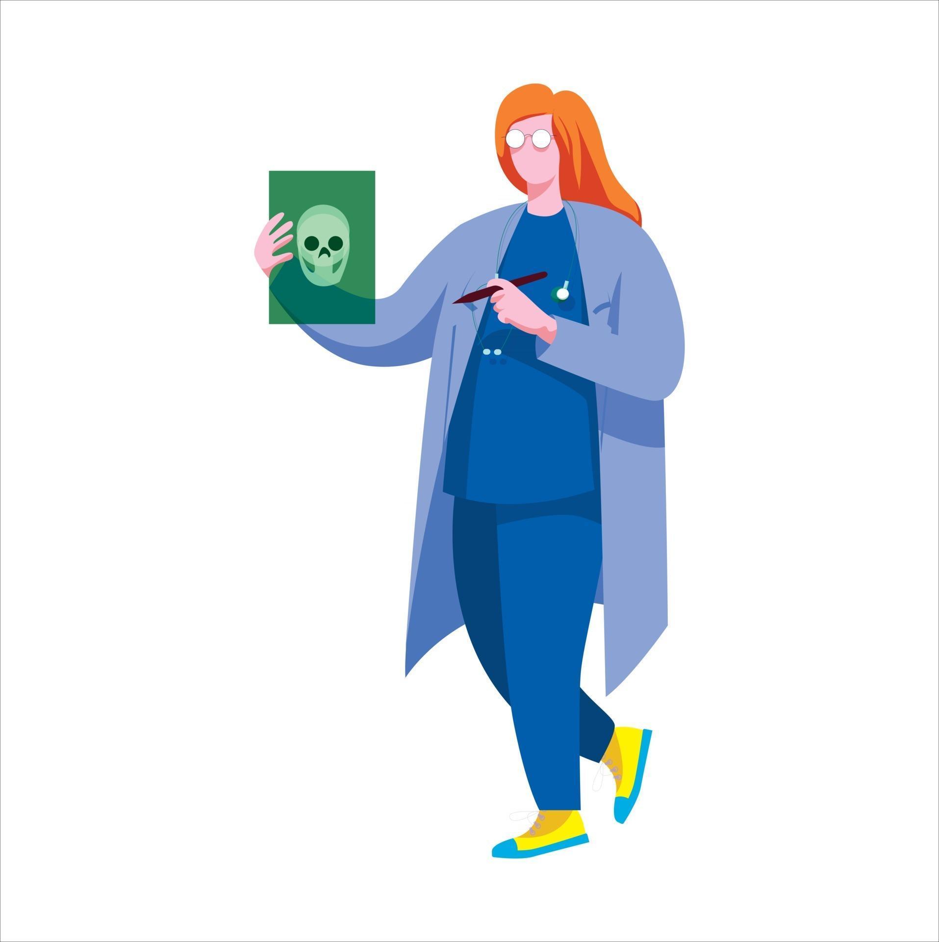 doctor-with-x-ray-report-in-hand-illustration-concept-vector-2805099