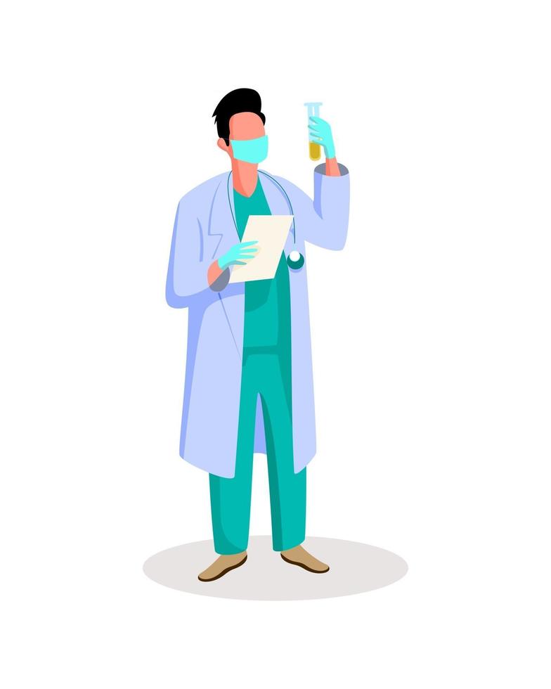 Medical Doctor Experiment in lab vector