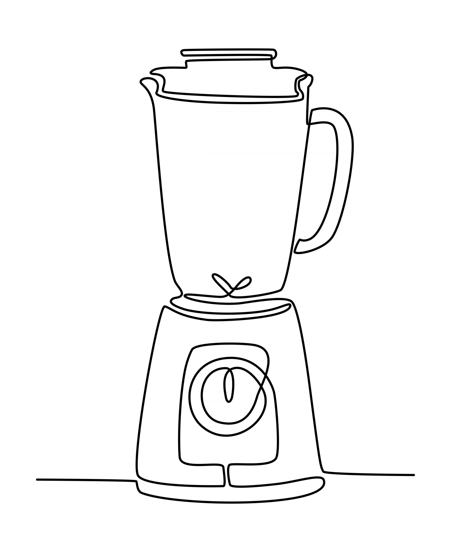 Continuous line of juice blender vector illustration 2805265 Vector Art