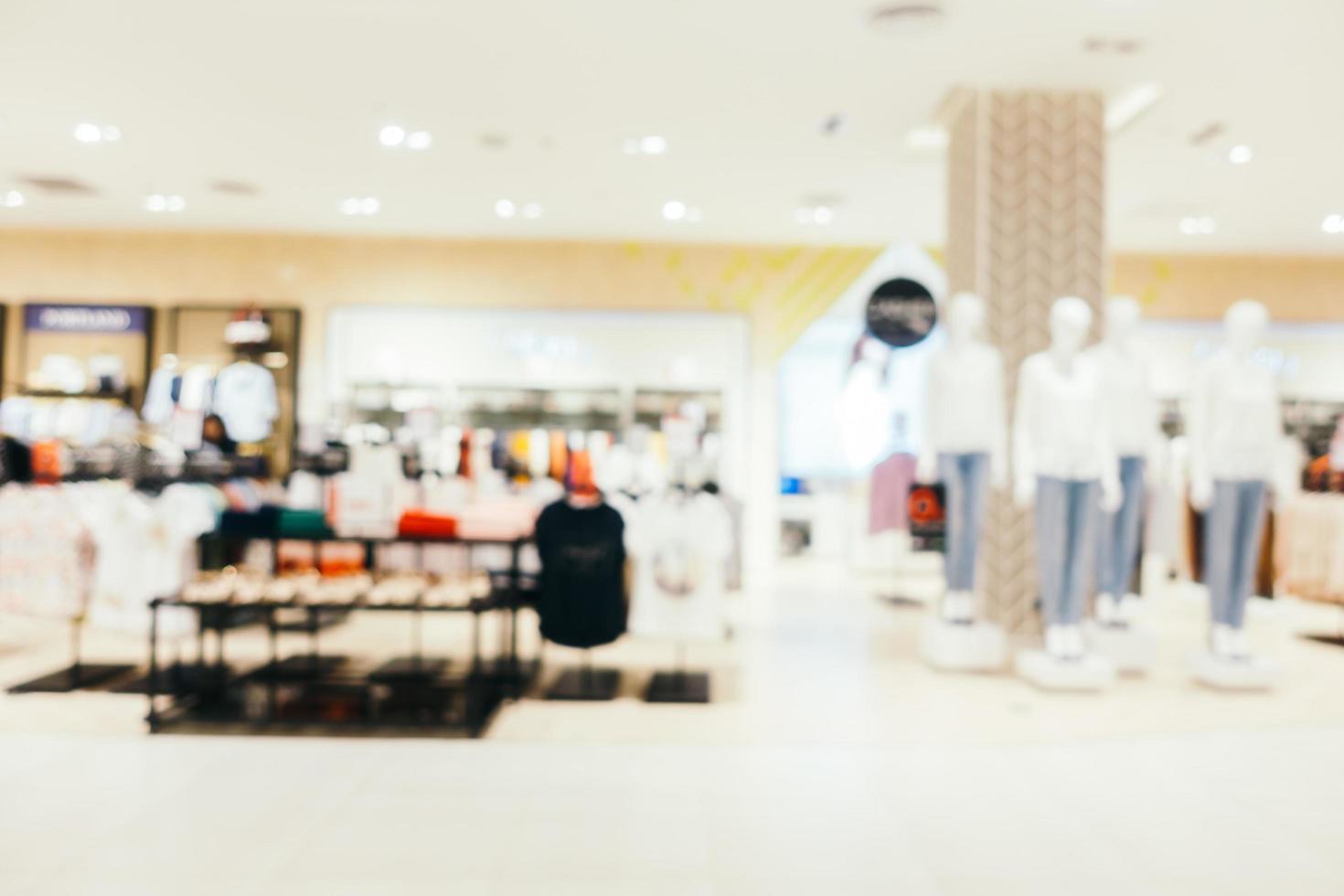 Abstract blur and defocused of derpartment store photo
