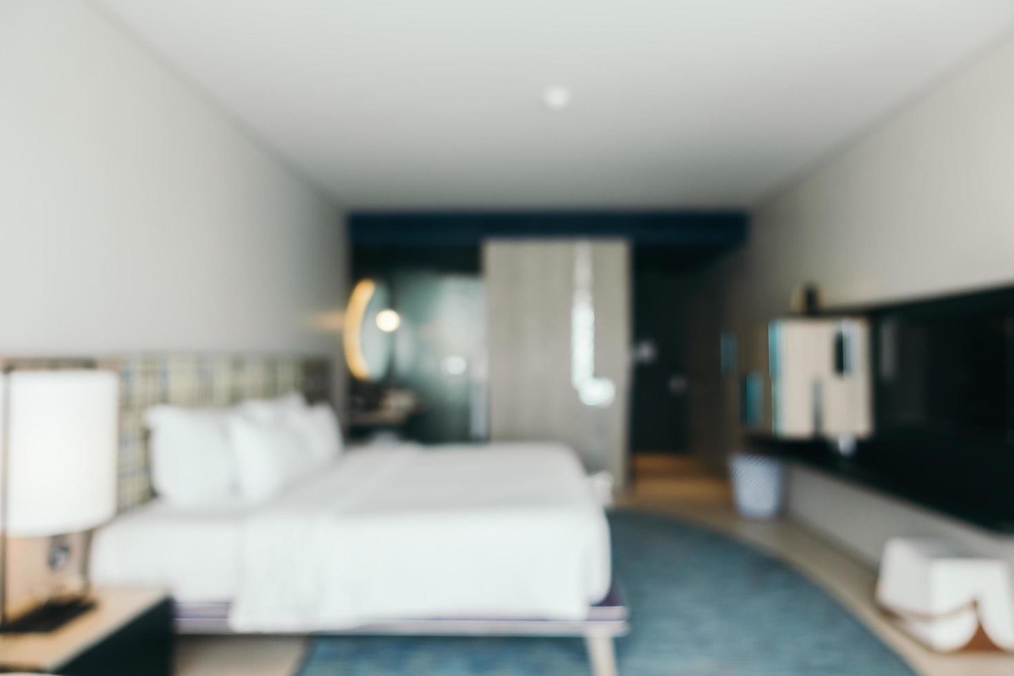 Abstract blur and defocused beautiful luxury bedroom interior photo