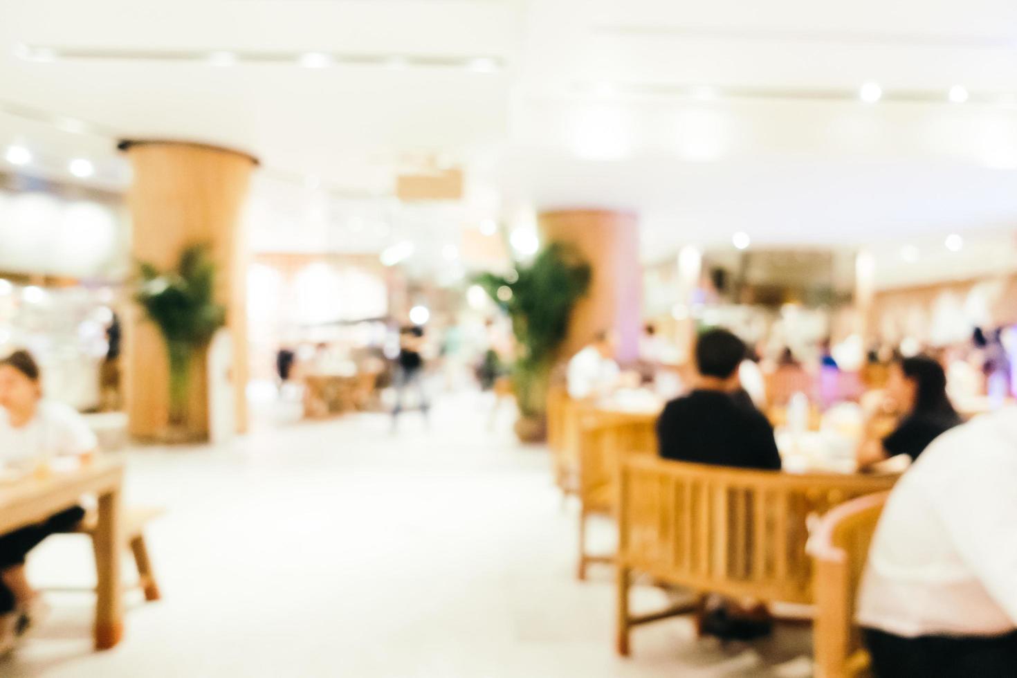 Abstract blur and defocused coffee shop cafe and restaurant interior for background photo