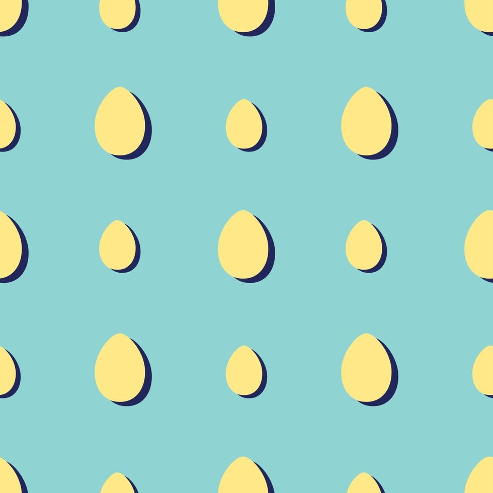 Seamless pattern with easter eggs vector