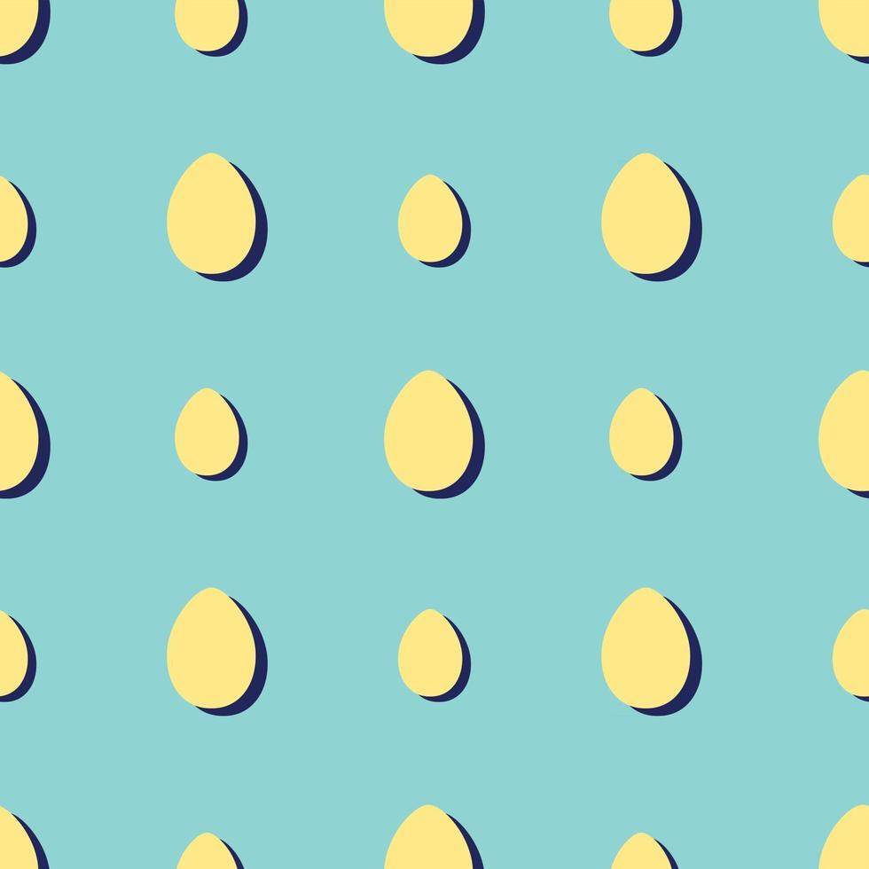 patrones sin fisuras con huevos de pascua vector