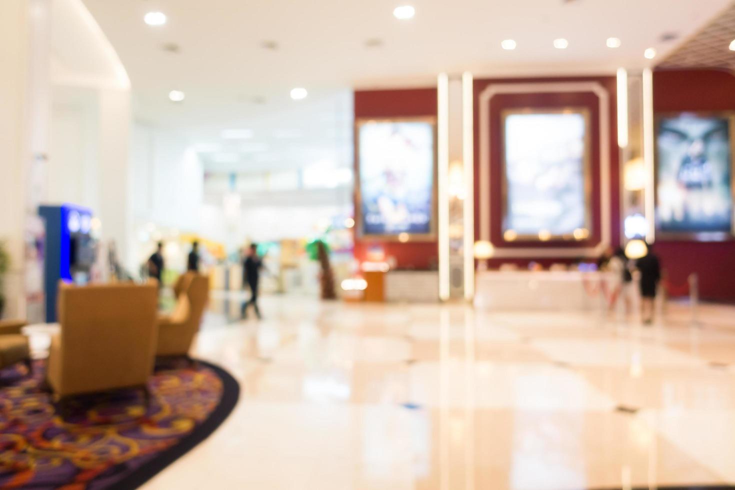 Abstract blur and defocused shopping mall photo