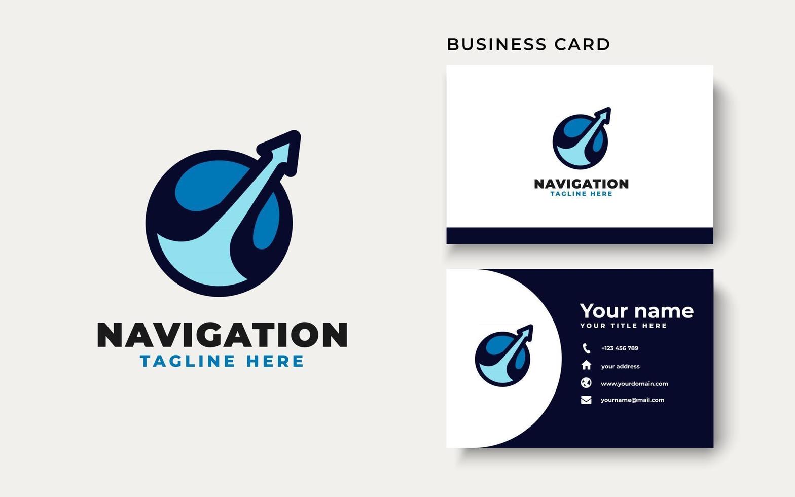 Navigation travel logo template. Vector illustration