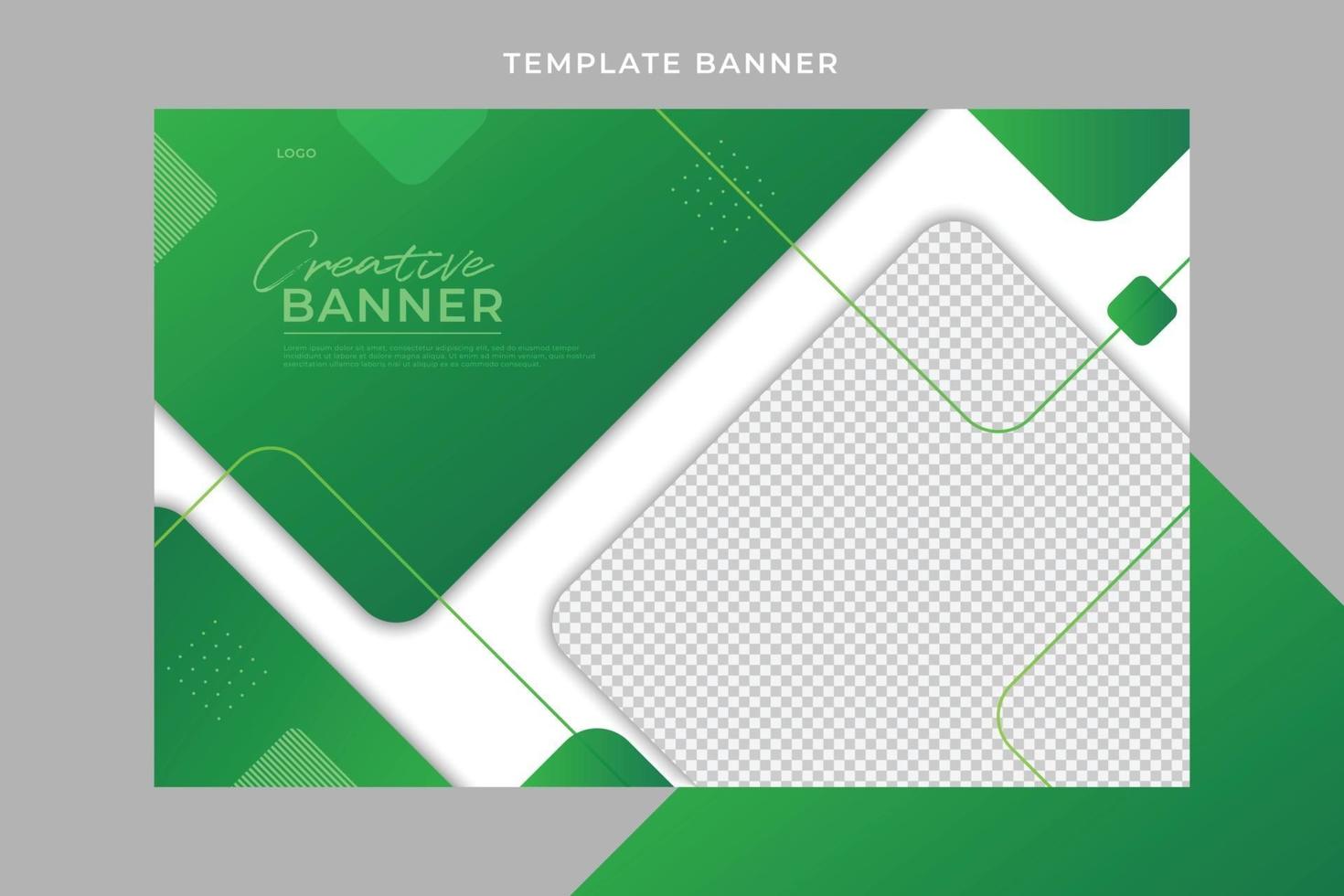 Template creative banner vector