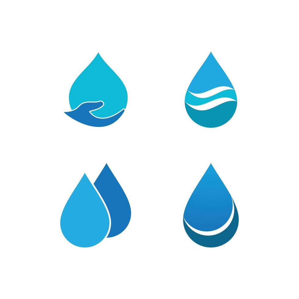 logotipo de gota de agua vector