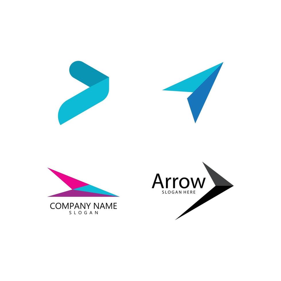 Arrow illustration logo vector