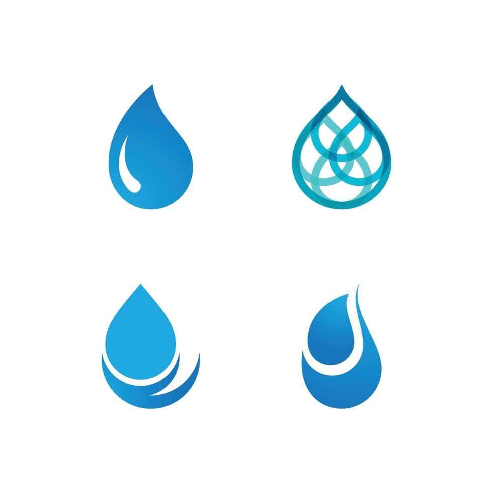 logotipo de gota de agua vector