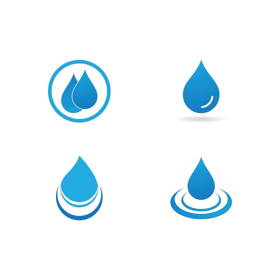 logotipo de gota de agua vector