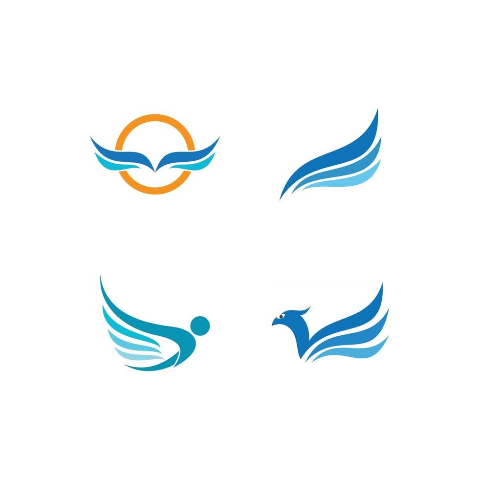 wing logo symbol vector