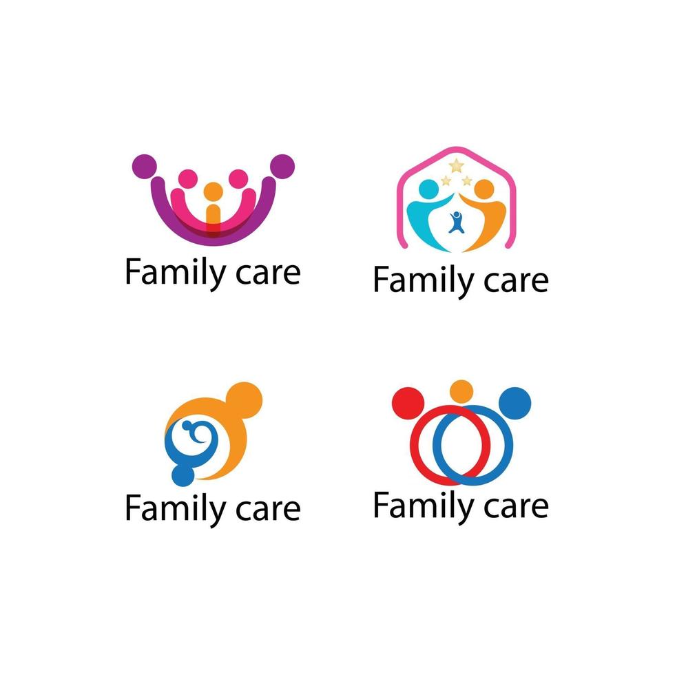 family care adoption vector