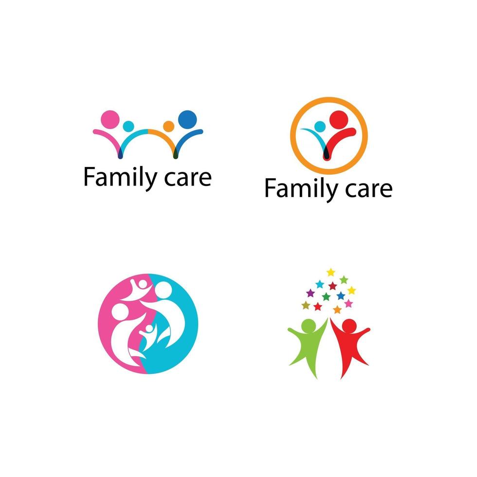 family care adoption vector