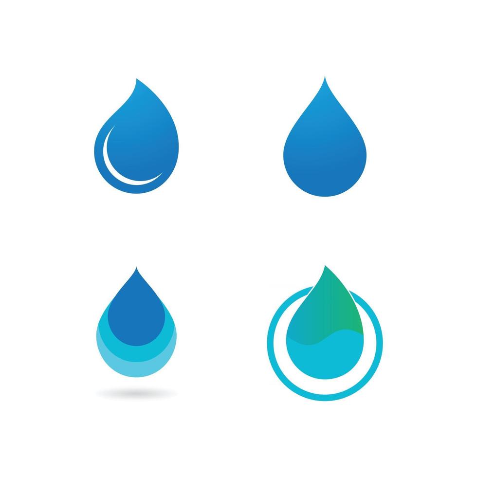 logotipo de gota de agua vector