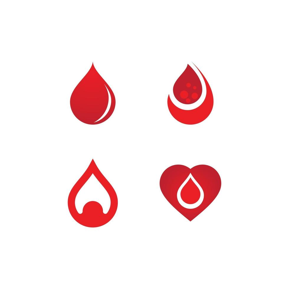 Blood ilustration logo vector