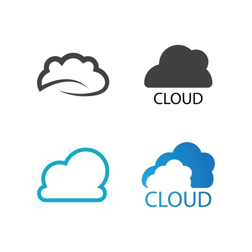 cloud logo vector