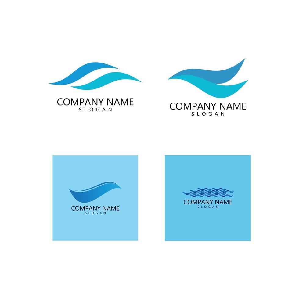 Water wave Logo vector