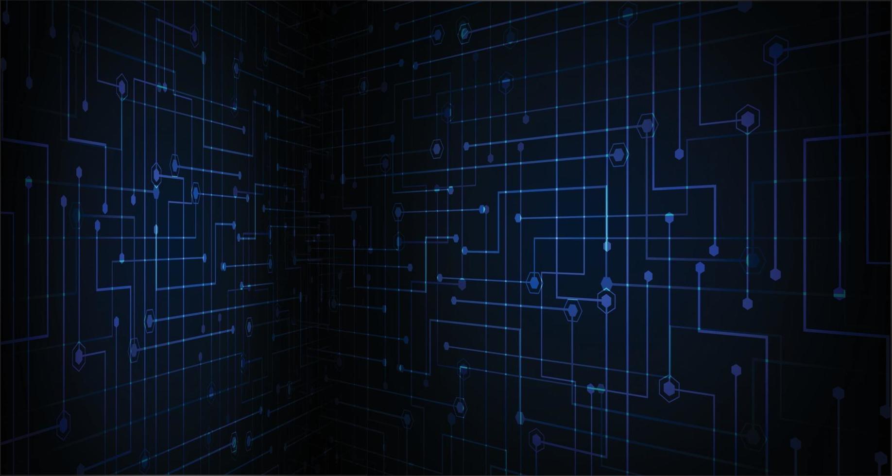 cyber circuit future technology concept background vector