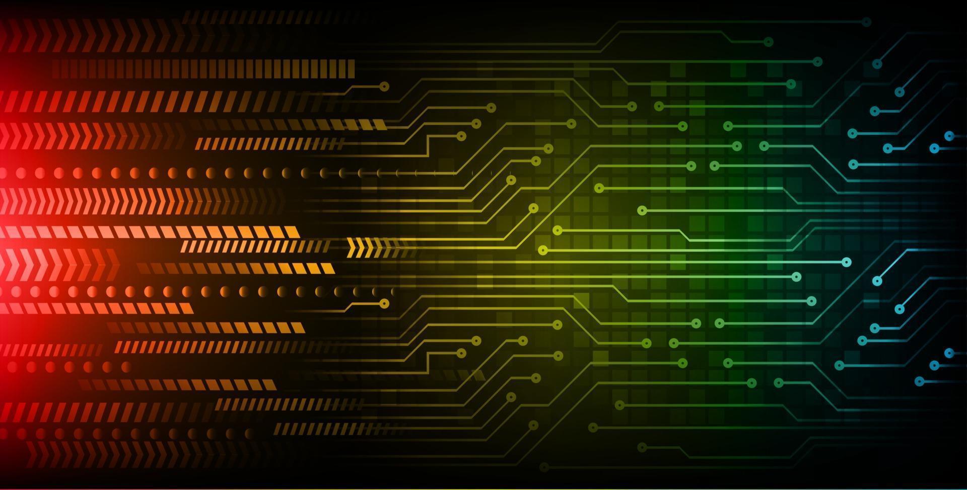 Fondo de concepto de tecnología futura de circuito cibernético vector