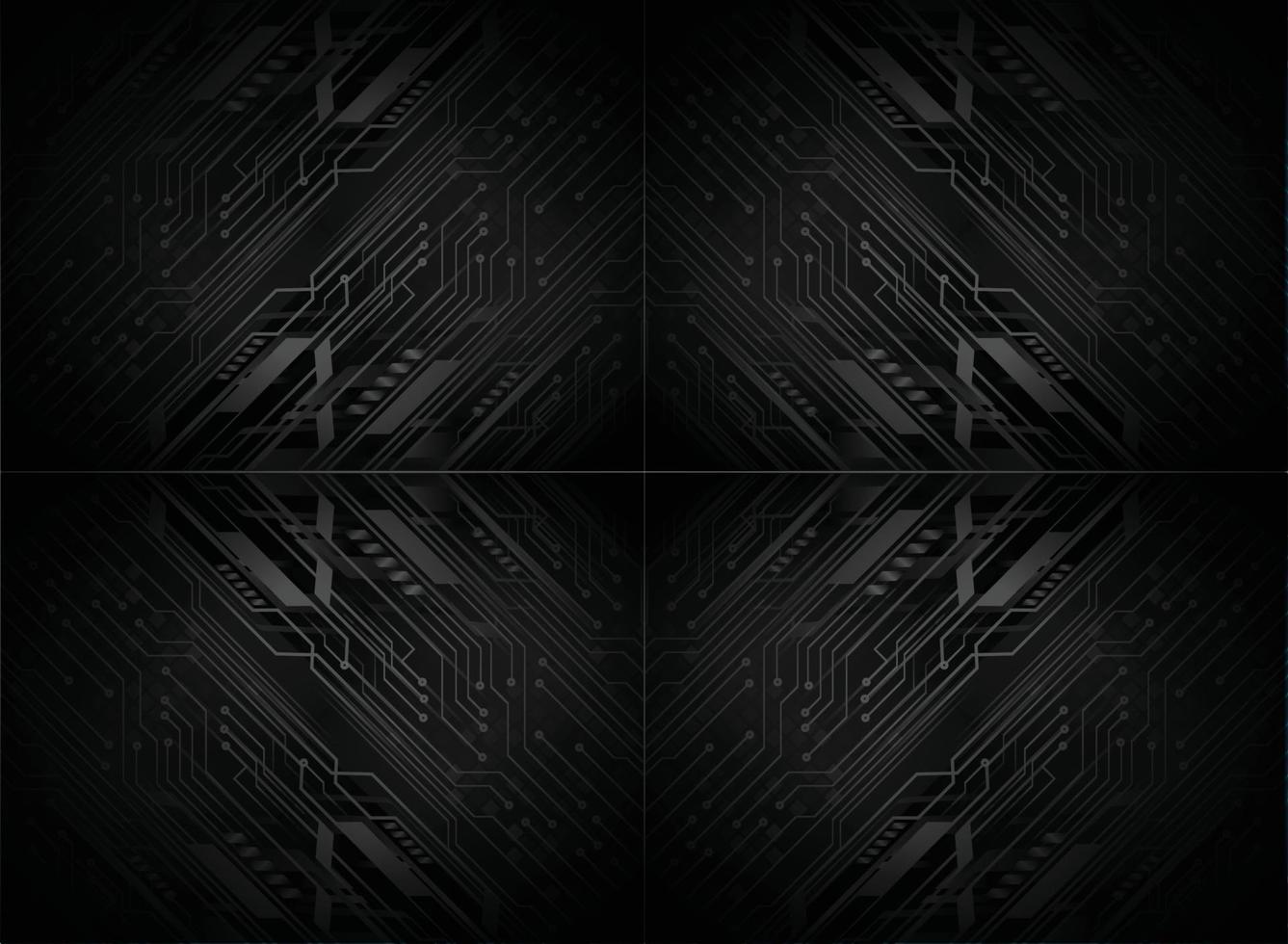 cyber circuit future technology concept background vector