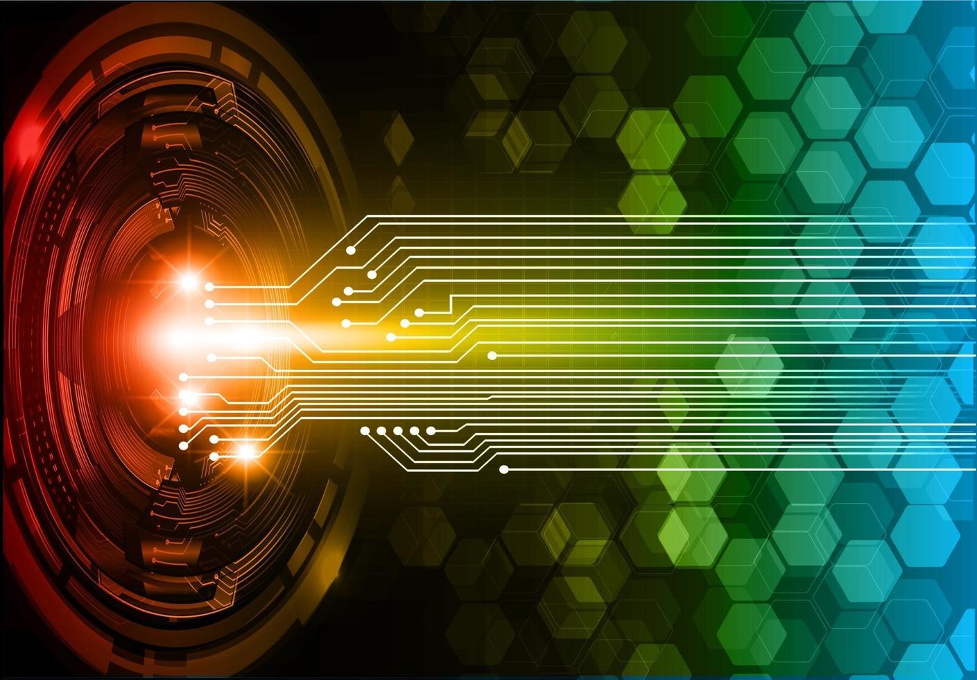 cyber circuit future technology concept background vector